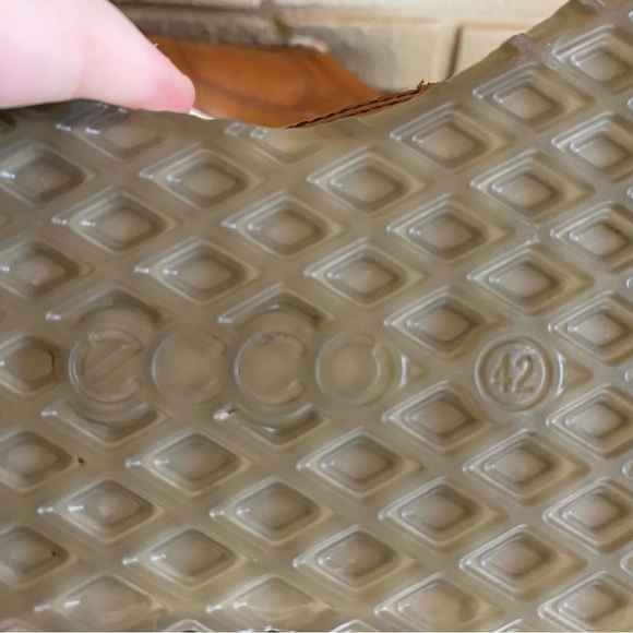 ECCO Mens Sneak Retro Tie Fashion Sneaker Brown EUR 42 Leather Comfort - Picture 7 of 7